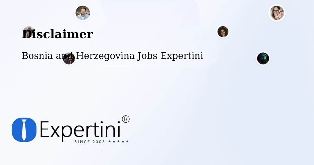 Disclaimer – Podhum - Bosnia and Herzegovina Jobs Expertini